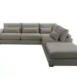 كنب زاوية استرخاء تينا - كنب رمادي فاتح 1