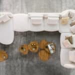 كنب U ميلي روت - كنب بوكليه ابيض 1