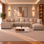⁦كنب U سروانت عائلي مودرن فاخر 450 × 200 × 240 سم⁩ - الصورة ⁦3⁩
