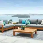 ايكان جلسات خارجية جاهزة - كتان رمادي 1