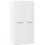 خزانة ملابس شارلوت 100 سم - دولاب خشب ابيض 3