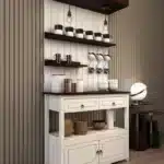 دولاب ركن القهوة سوين - خشب ابيض : بني 1