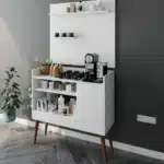 ركن قهوة ابيض 90 سم - خشب 1