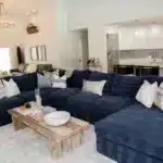 كنب كحلي عائلي - مخمل 1