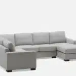 كنب U عائلي شايلين - كتان رمادي 1