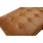 كنب بني جلد دايلين - جلد أصلي بني 9