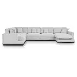 كنب حرف u سكنتر - مقاس 390*325*200 سم - رمادي فاتح