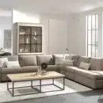 كنب حرف ال روانت - كتان بيج 1