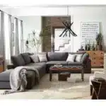 كنب حرف ال سرت - كتان رصاصي 1