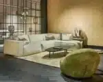 كنب حرف ل ميز - كنب بوكليه ابيض 13