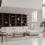 كنب حرف ل ميز - كنب بوكليه ابيض 4