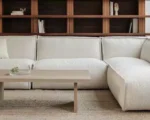 كنب حرف ل ميز - كنب بوكليه ابيض 6