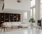 كنب حرف ل ميز - كنب بوكليه ابيض 7