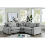 كنب زاوية رمادي ماركلين - رمادي