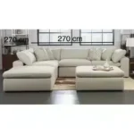 كنب زاويه حرف ال ارث - كتان اوف وايت 3