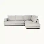 كنب شكل L لارينت - كتان رمادي 1