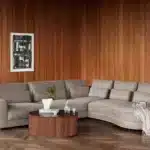 كنب صالة زاوية الوانا - كنب دائري بني 4