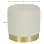 بوف كرسي أوركيد - مخمل متعدد الألوان 4