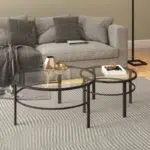 طقم طاولات متداخلة دائرية - زجاج 6
