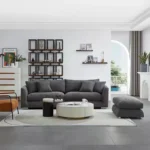 طقم كنب AALTO BOUTIQUE - صوفا ومقعد بوف رصاصي 1