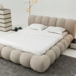 سرير مخمل بمساحة تخزين - متعدد الألوان كينج 1