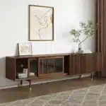 طاولة تلفزيون مودرن - خشب بني 1