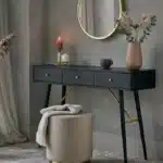 طاولة كونسول اسود - 3 درج 1