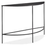 كونسول اسود نحيف - نصف دائري مقاس 106 سم