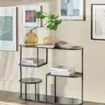 كونسول زجاج اسود مدخن 2