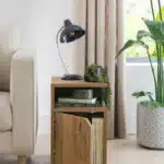 طاوله جانبيه خشب برونكس - مربعة 1