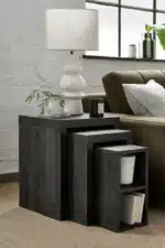 طقم طاولات جانبية برونكس - 3 طاولات 1