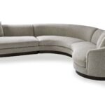 كنب زاوية دائري كارلا - رمادي 1