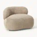 كرسي غرفة نوم ألبا - دائري - بوكليه بيج 1