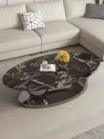 طاولة قهوة رخام أسود