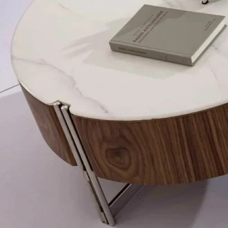 طاولات قهوة مودرن خشب ورخام