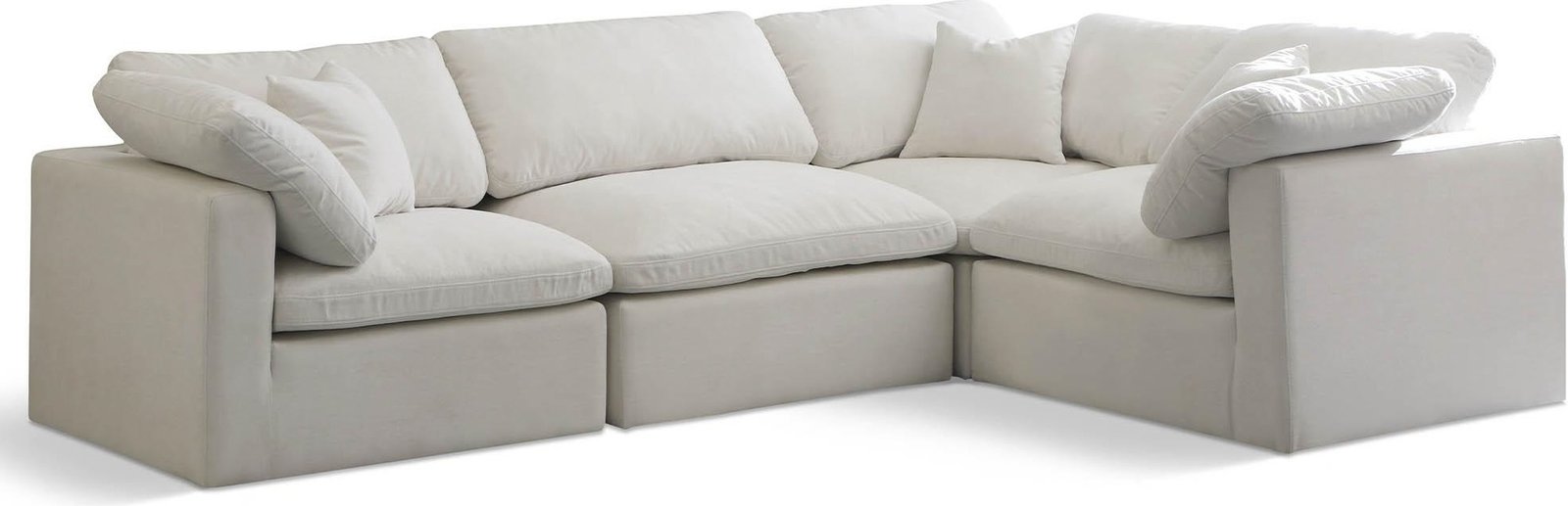 plush-modular-sectional-in-cream-velvet_qb13486165_8 كنب ريش , أثاث مودرن , كنب زاوية