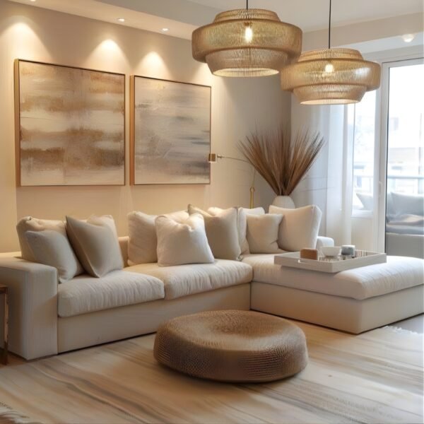 كنبة زاوية حرف L فاخرة