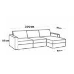 كنبة زاوية حرف L فاخرة