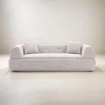 كنبة ثلاثية مورجن – بيج فاتح، خيار عصري، يجمع بين الجمال والعملية.