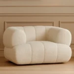 كرسي مفرد نوڤولا – بيج، لون ناعم، ينسجم مع مختلف الديكورات.