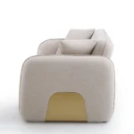 كنبة ثنائي بونو – بيج وذهبي، إضافة راقية، لغرفة معيشة مميزة وفاخرة.