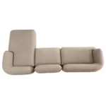 كنبة زاوية رينغو - 3 قطع بني، راحة يومية، وأناقة تدوم طويلاً.