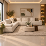 كنب زاوية أوبن حرف L بتصميم عصري
