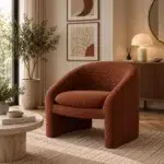 كرسي مخملي مريح