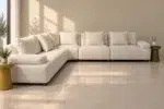 كنب زاوية أوبن حرف L بتصميم عصري، تصميم مفتوح، يناسب منزلك.