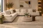 كنب زاوية أوبن حرف L بتصميم عصري، جلسة مريحة، ولمسة أنيقة.